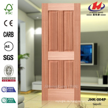 JHK-004P Niedriger Preis Akkordeon 4 Flachbildschirme Amerika Wohnung Wohnzimmer Holz Sapelli Furnier Natural Door Skin
